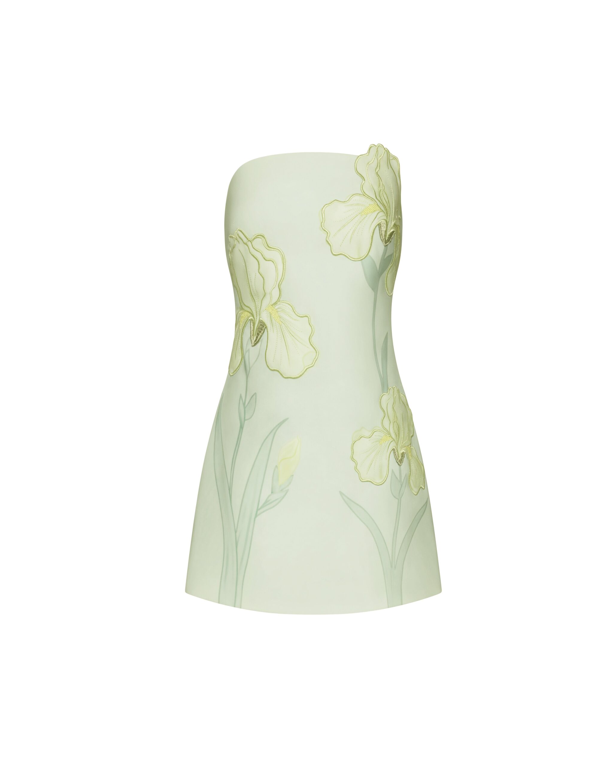 JW PEI dress | Los Angeles Vegan Fashion Dresses | Luxury Shoes JW PEI Iris Floral Print Strapless Dress