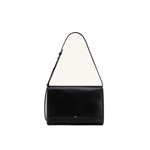JW PEI Isolde Flap Shoulder Bag in Black