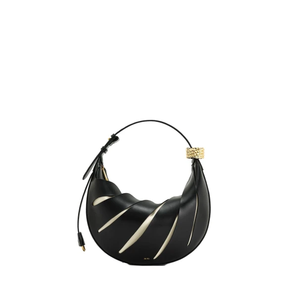 JW PEI Jana Hollow Out Shoulder Bag in Black