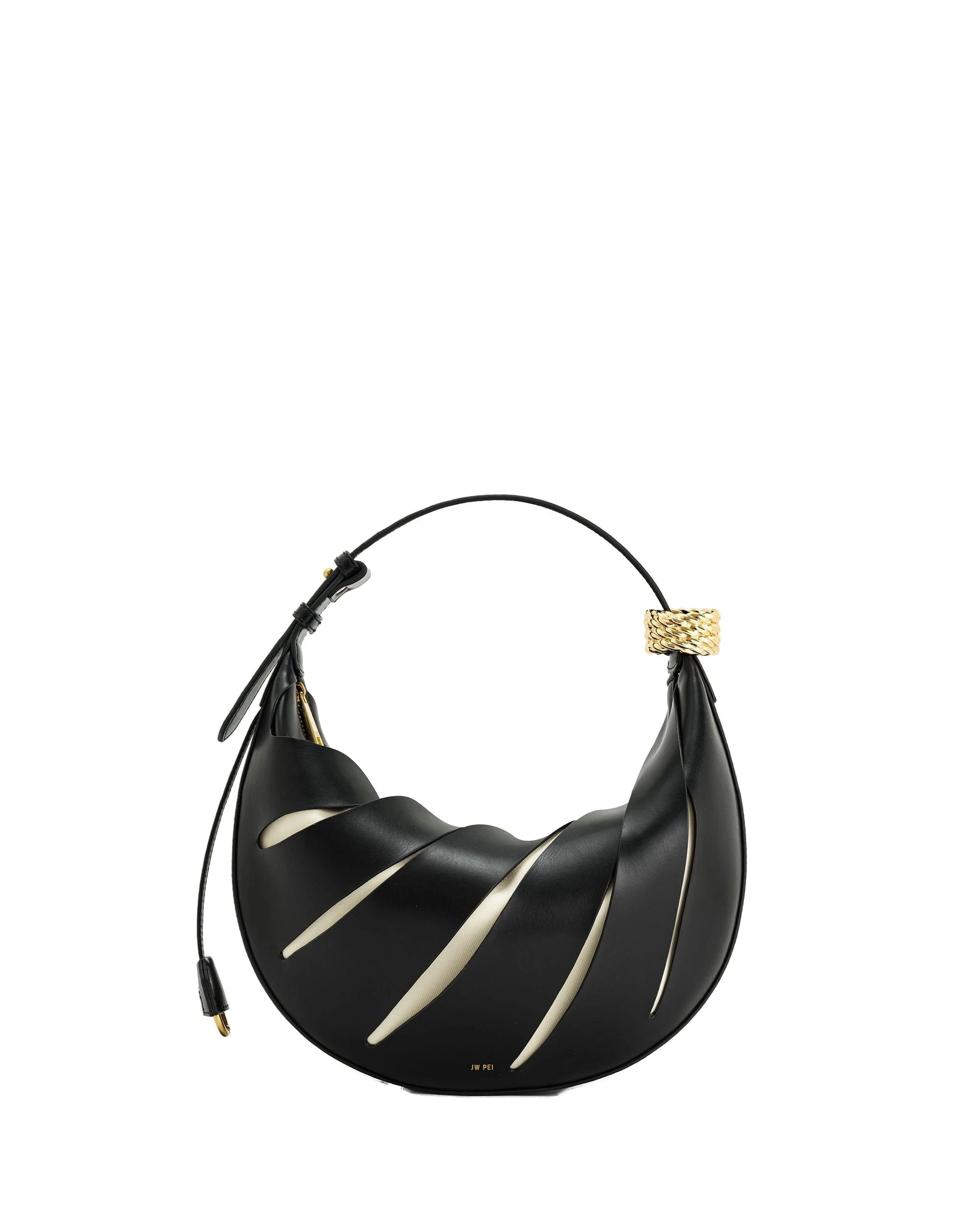 JW PEI Jana Hollow Out Shoulder Bag in Black | Shoulder & Crossbody Bags | Luxury Shoes JW PEI Jana Hollow Out Shoulder Bag in Black