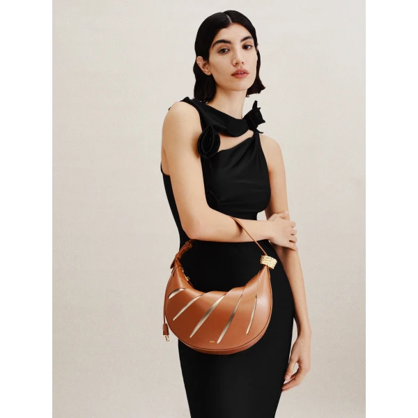 JW PEI Jana Hollow Out Shoulder Bag in Brown view six