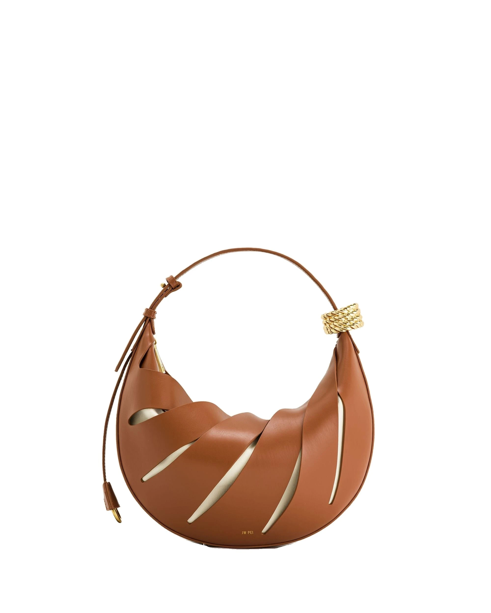 JW PEI Jana Hollow Out Shoulder Bag in Brown | Shoulder & Crossbody Bags | Luxury Shoes JW PEI Jana Hollow Out Shoulder Bag in Brown