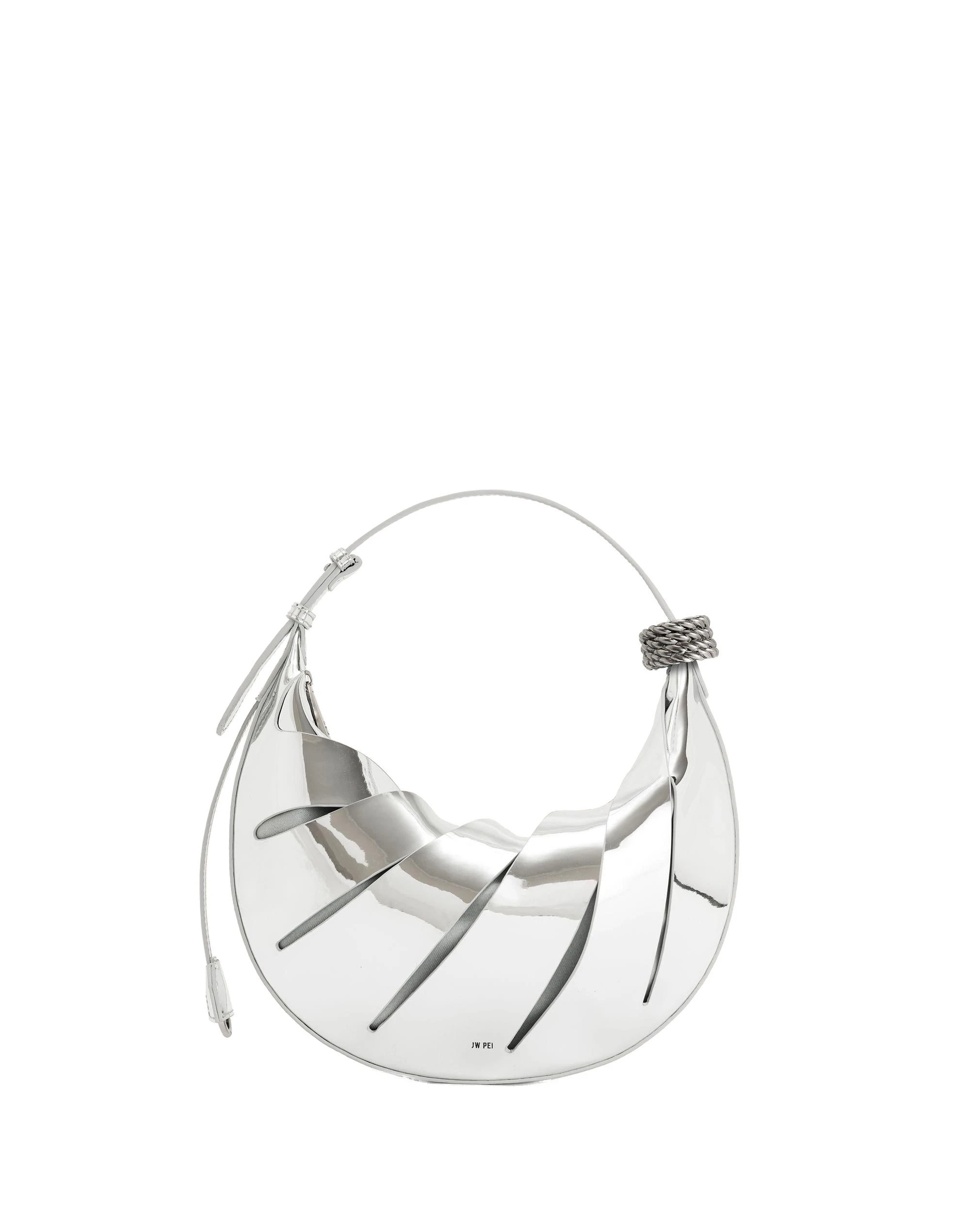 JW PEI Jana Hollow Out Shoulder Bag in Silver | Shoulder & Crossbody Bags | Luxury Shoes JW PEI Jana Hollow Out Shoulder Bag in Silver