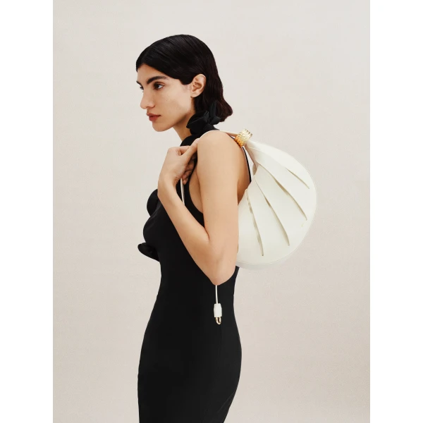 JW PEI Jana Hollow Out Shoulder Bag in White view six