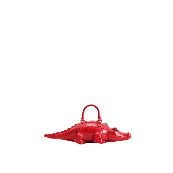 JW PEI Jayden Crocodile Novelty Handbag in Red