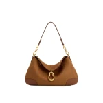 JW PEI Jayla Faux Suede Metal Pendant Embellished Shoulder Bag in Brown