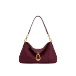 JW PEI Jayla Metal Pendant Embellished Shoulder Bag in Burgundy