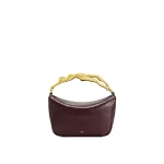 JW PEI Jenny Human-shaped Handle Handbag in Deep Burgundy