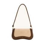 JW PEI Joy Faux Suede Shoulder Bag in Khaki Brown | Shoulder & Crossbody Bags | Luxury Shoes JW PEI Joy Faux Suede Shoulder Bag in Khaki Brown