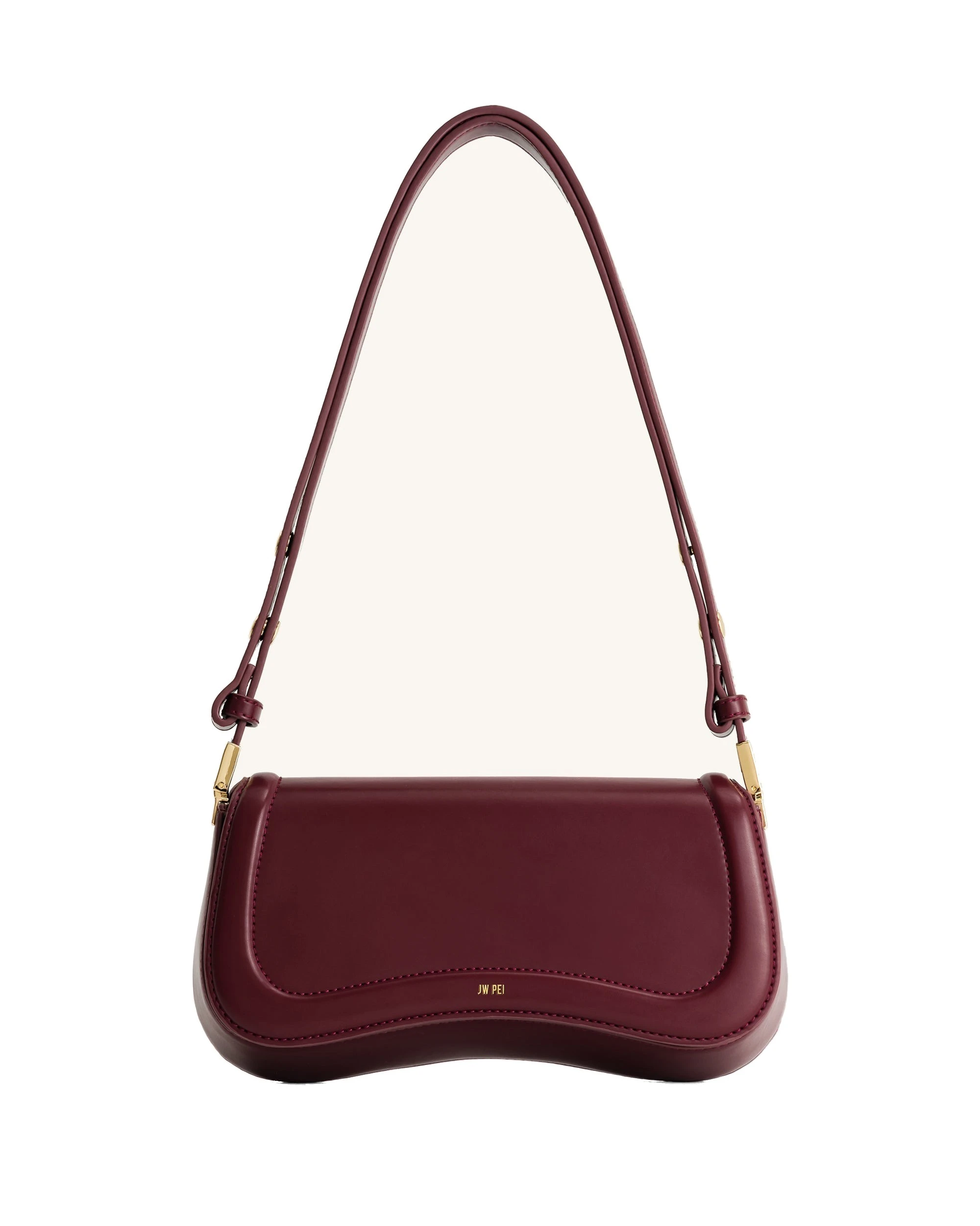 JW PEI Joy Shoulder Bag in Deep Claret | Shoulder & Crossbody Bags | Luxury Shoes JW PEI Joy Shoulder Bag in Deep Claret