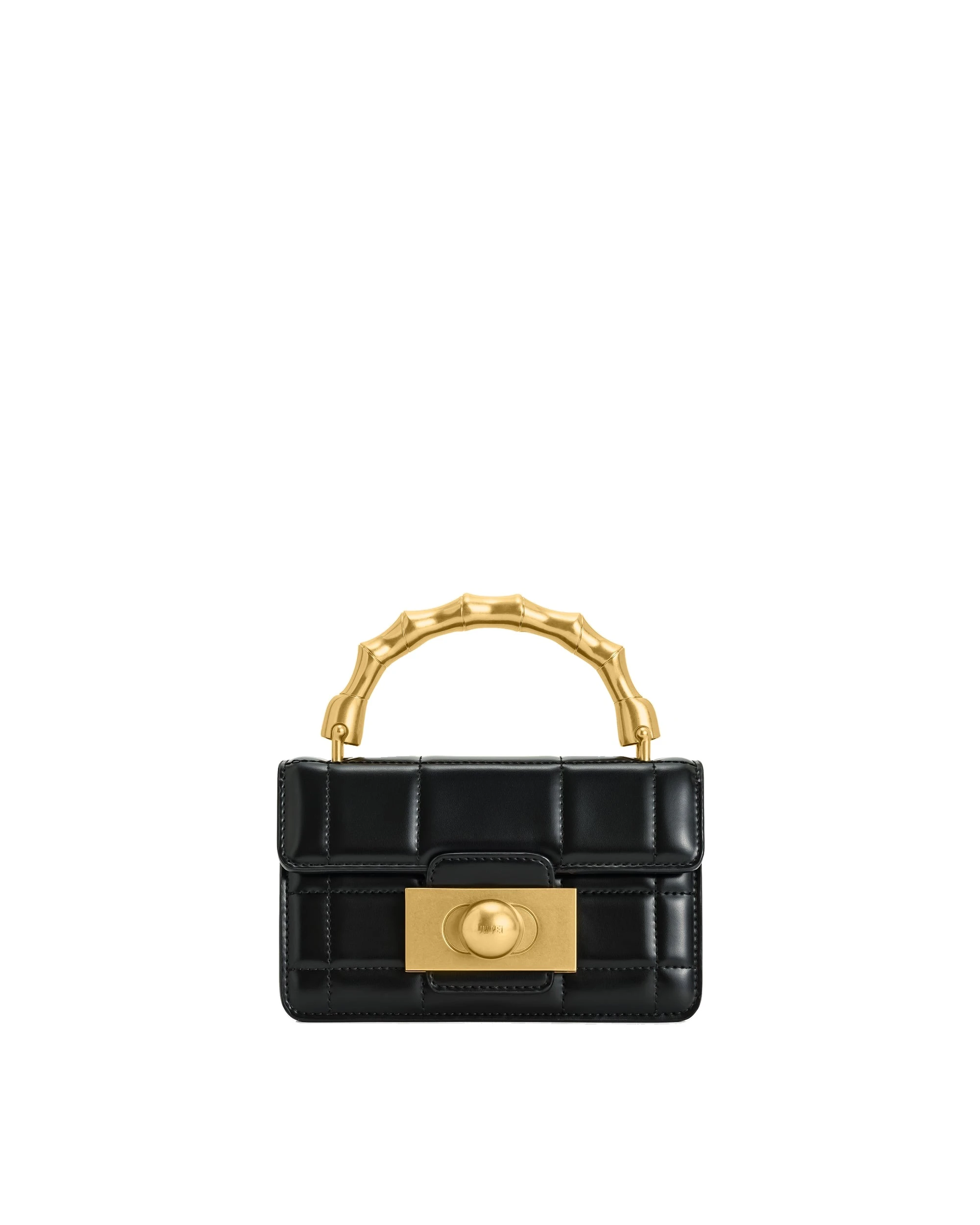 JW PEI Kaia Bamboo Metal Handle Handbag in Black | Totes & Top-Handle Bags | Luxury Shoes JW PEI Kaia Bamboo Metal Handle Handbag in Black