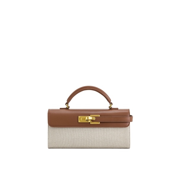 JW PEI Keyla Top Handbag in Brown Canvas