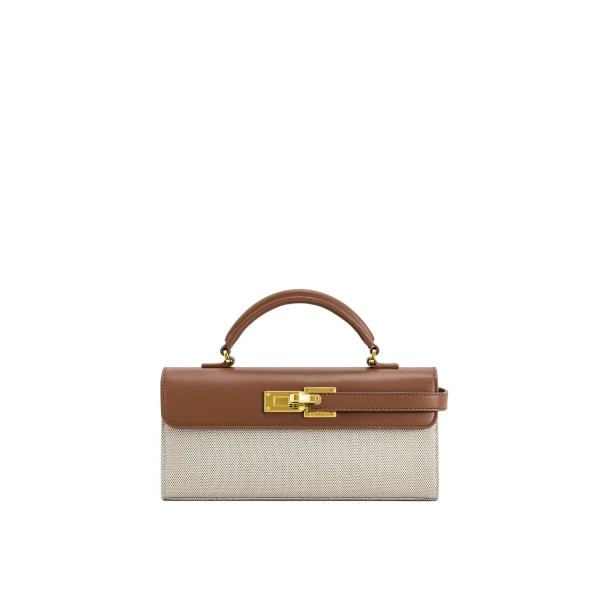 JW PEI Keyla Top Handbag in Brown Canvas