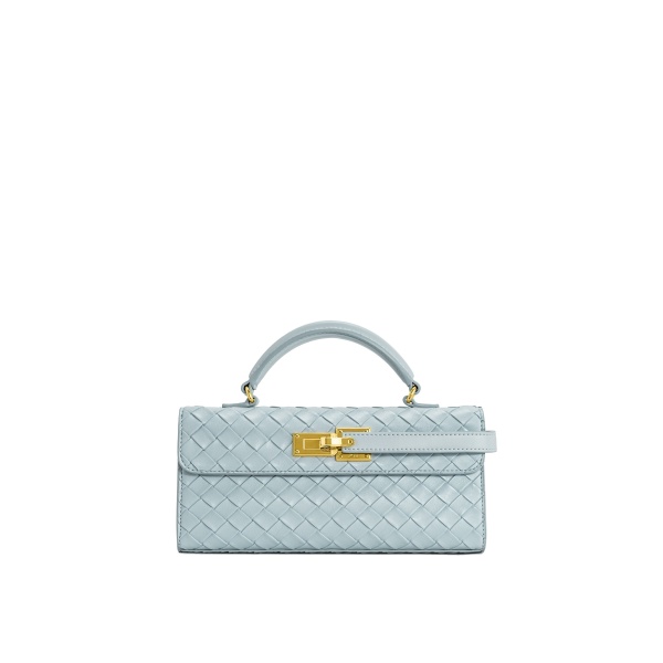 JW PEI Keyla Weave Texture Top Handle Bag in Blue