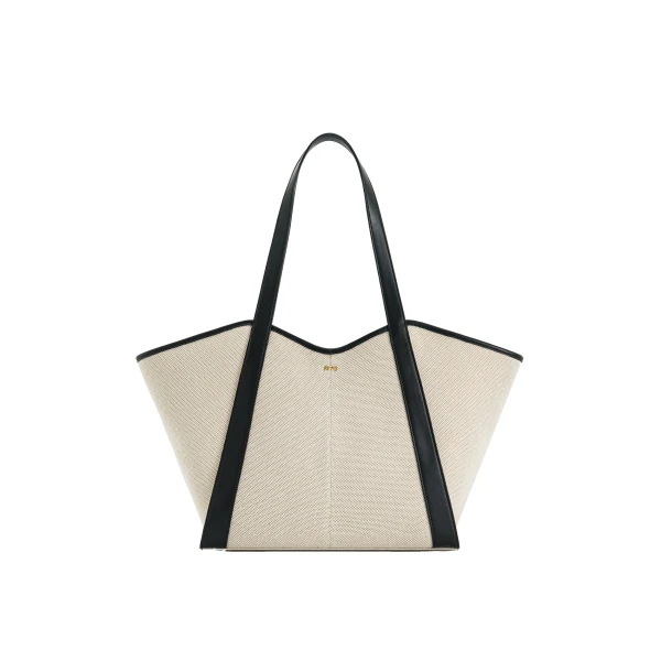 JW PEI Kiana Large Capacity Tote Bag in Black Canvas