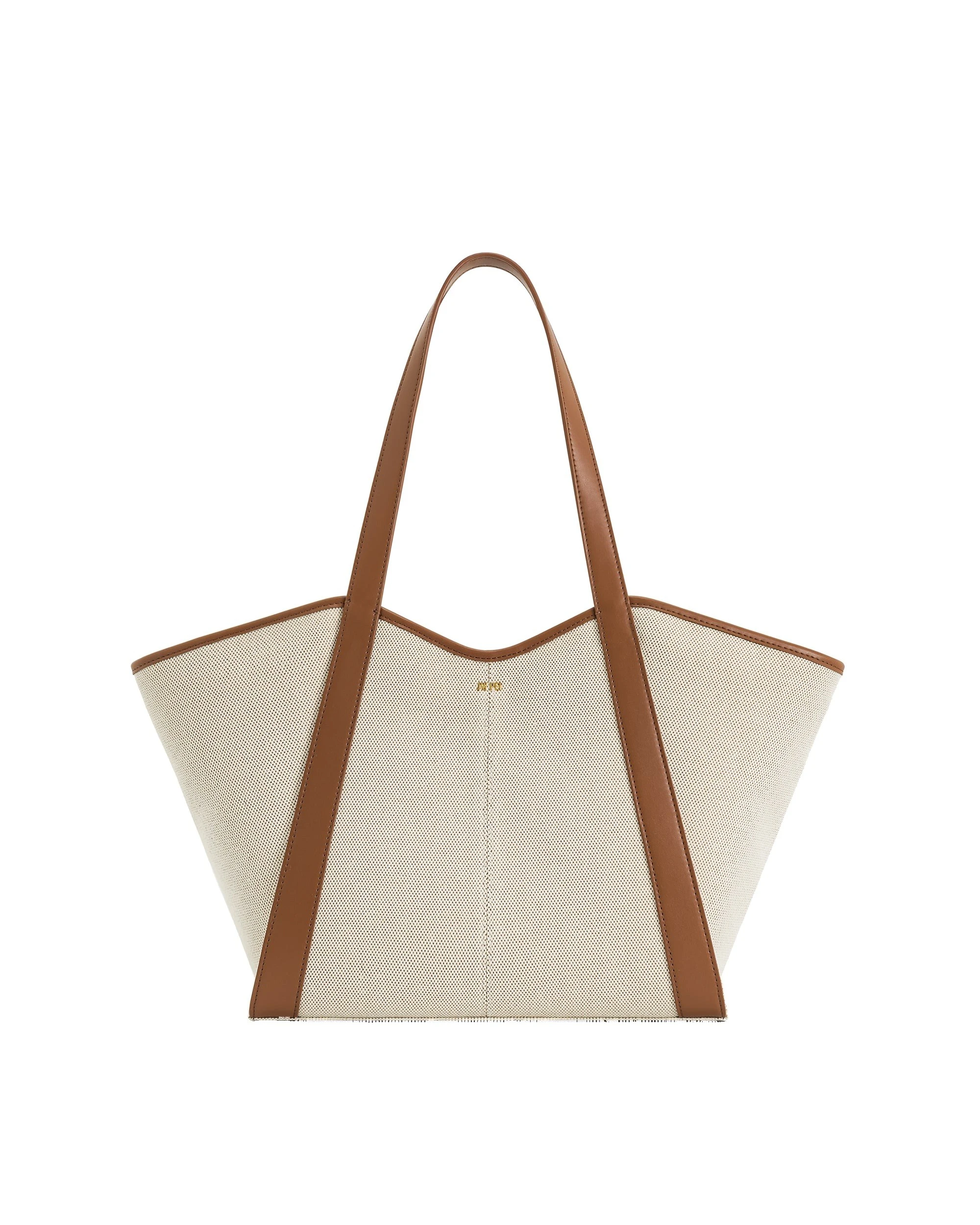 JW PEI Kiana Large Capacity Tote Bag in Brown Canvas | Totes & Top-Handle Bags | Luxury Shoes JW PEI Kiana Large Capacity Tote Bag in Brown Canvas