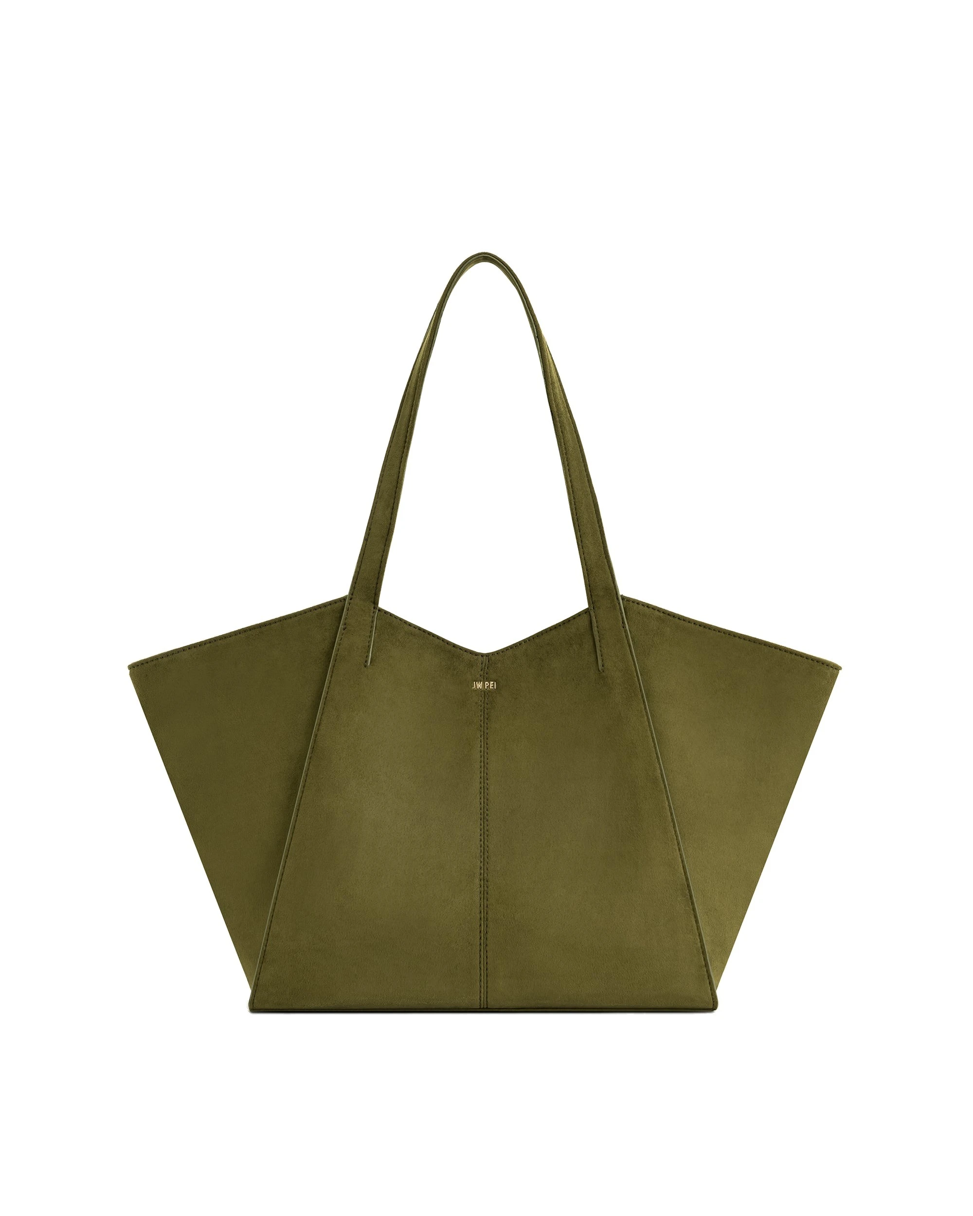 JW PEI Kiana Large Capacity Tote Bag in Dark Olive | Totes & Top-Handle Bags | Luxury Shoes JW PEI Kiana Large Capacity Tote Bag in Dark Olive