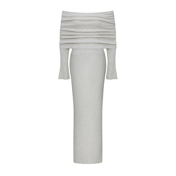 JW PEI Knit Off-Shoulder Maxi Dress