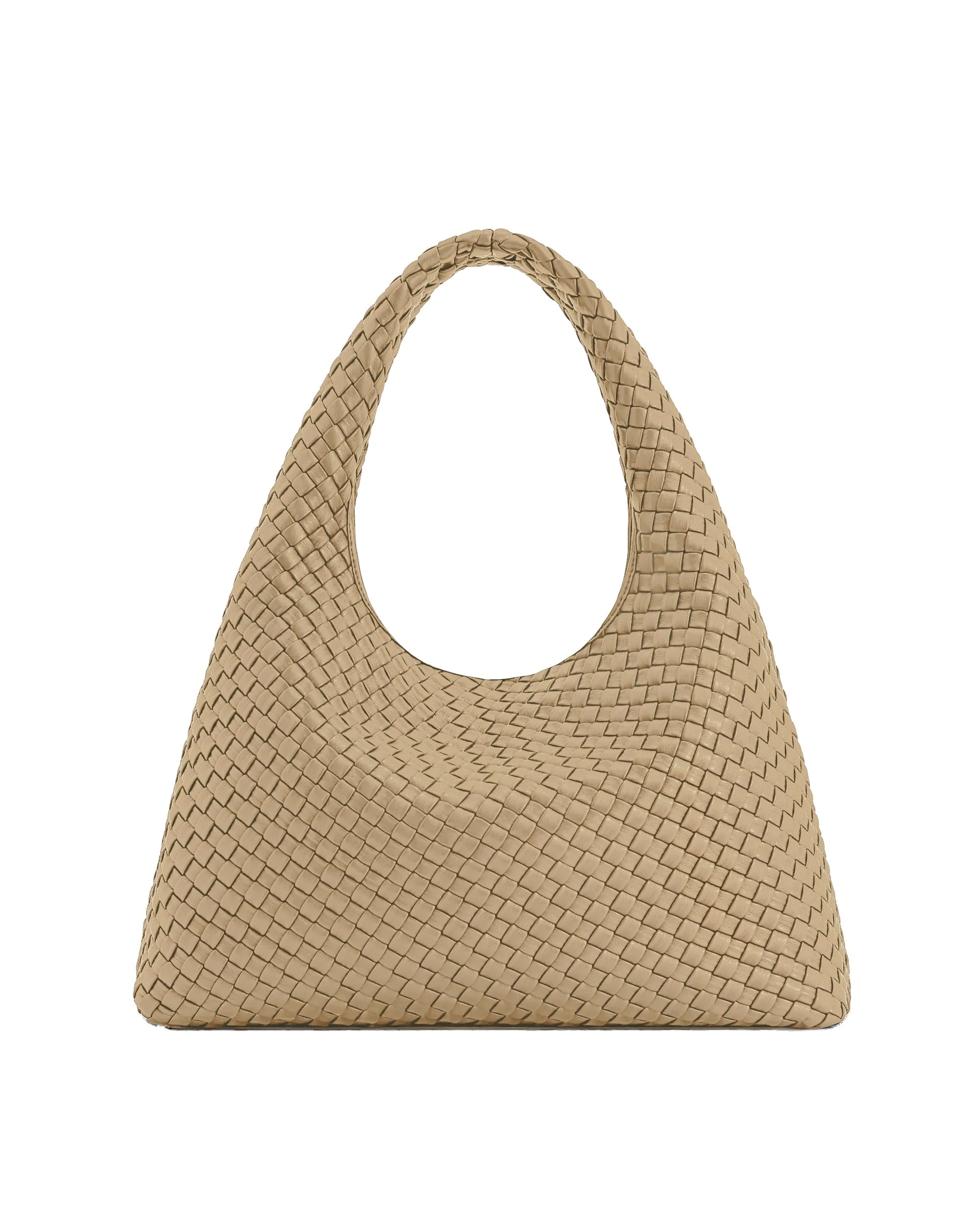 JW PEI Laura Woven Shoulder Bag in Beige | Shoulder & Crossbody Bags | Luxury Shoes JW PEI Laura Woven Shoulder Bag in Beige