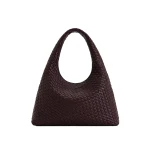JW PEI Laura Woven Shoulder Bag in Deep Burgundy