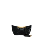 JW PEI Leia Pleated Clutch in Black