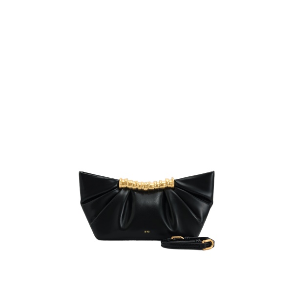 JW PEI Leia Pleated Clutch in Black