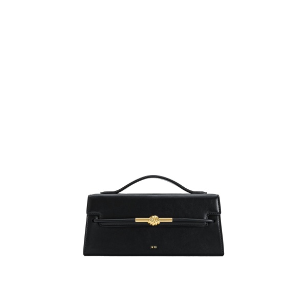 JW PEI Lena Metal Rope Knot Top Handle Bag in Black