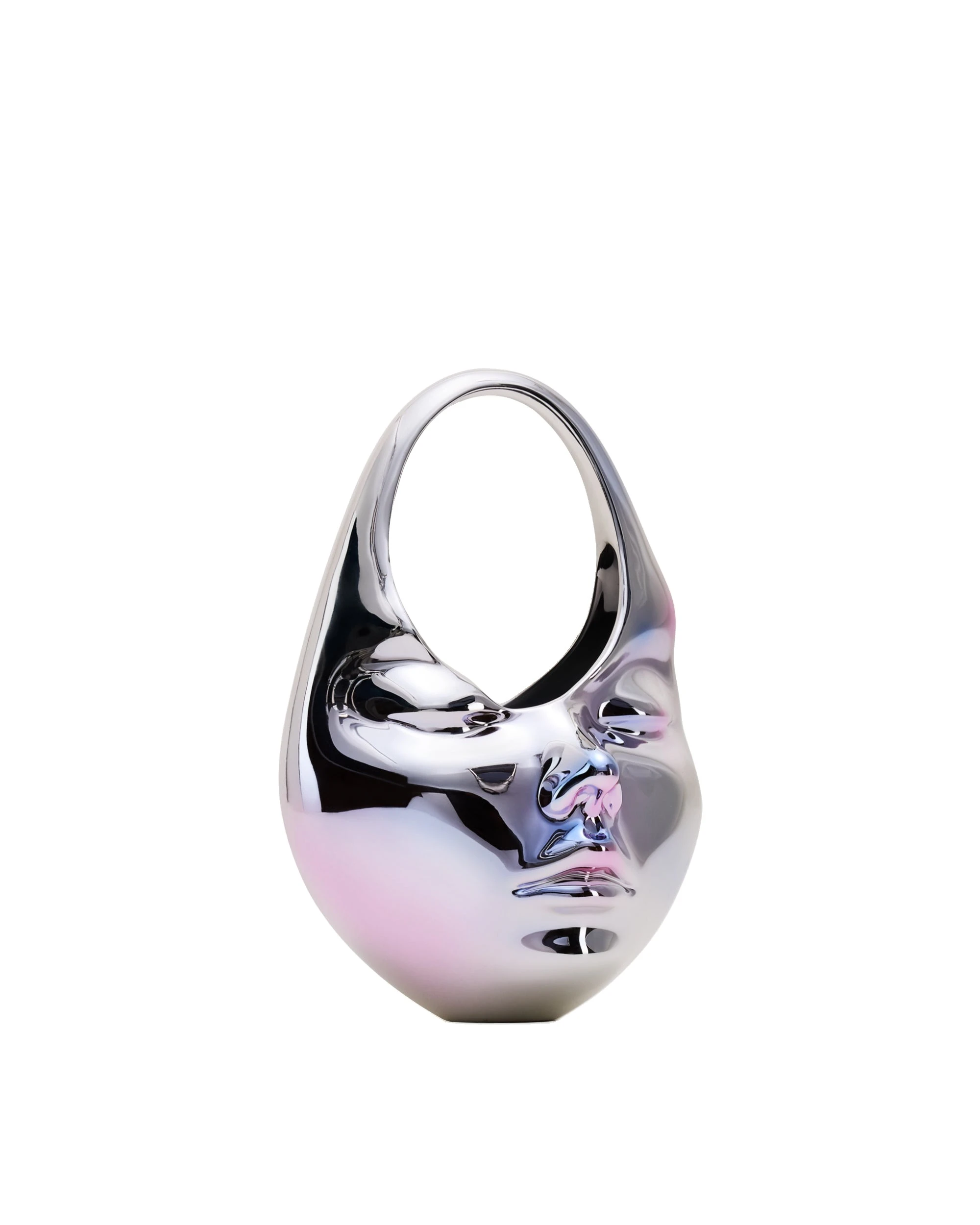 JW PEI Lillian Face Crescent Top Handle Bag in Silver | Totes & Top-Handle Bags | Luxury Shoes JW PEI Lillian Face Crescent Top Handle Bag in Silver