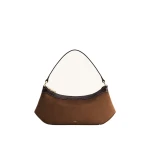 JW PEI Lily Faux Suede Shoulder Bag in Dark Brown