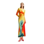 JW PEI Lily Illusion Print Dress