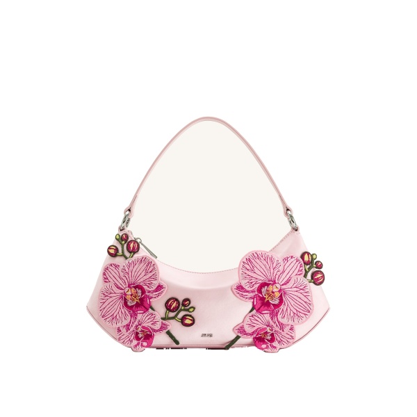 JW PEI Lily Orchid Embroidered Shoulder Bag in Pink