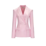 JW PEI Lily Satin Double-Breasted Blazer Suit