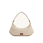JW PEI Lily Shoulder Bag in Brown Canvas