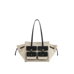 JW PEI Linda Tote Bag in Black Canvas