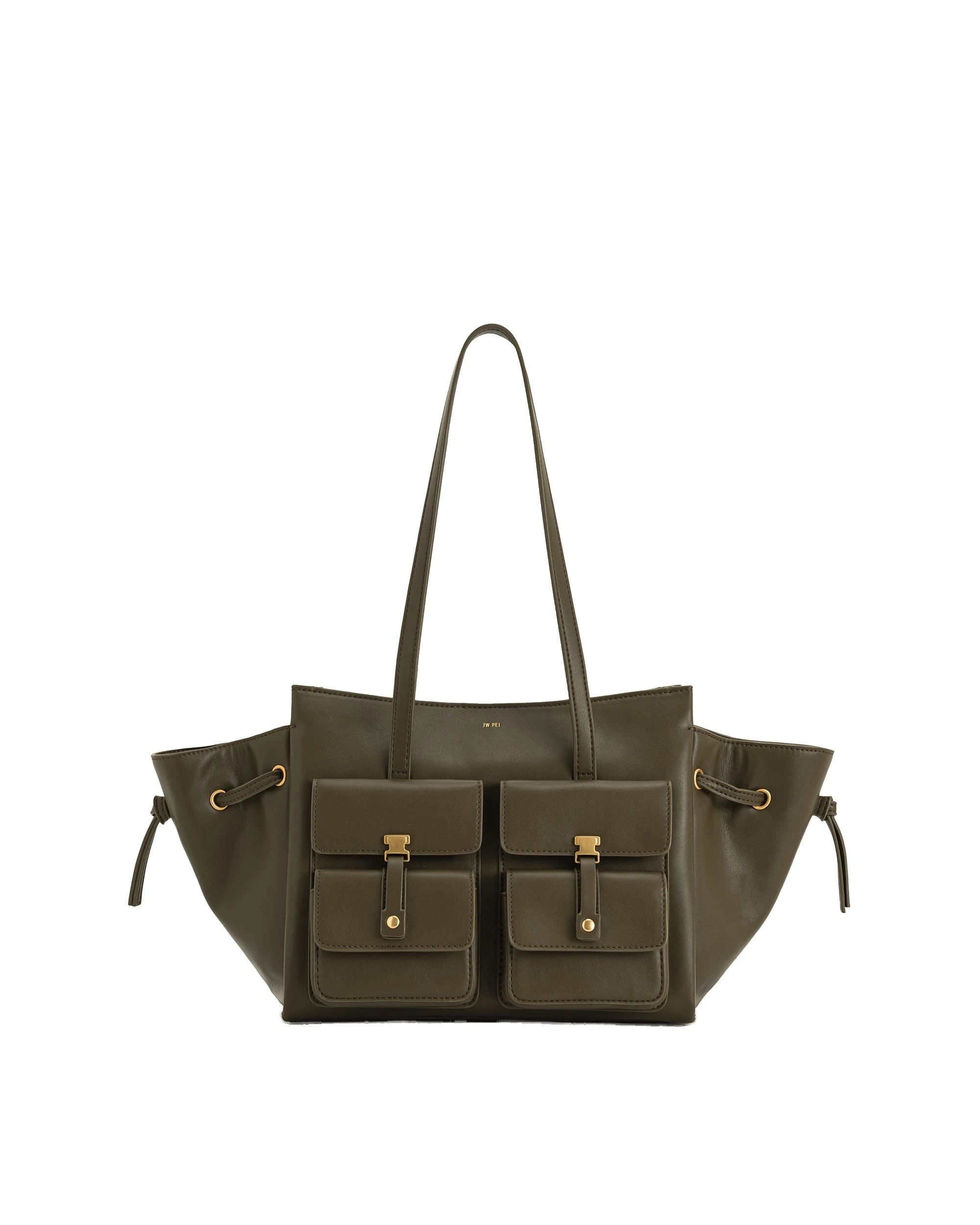 JW PEI Linda Tote Bag in Dark Olive | Totes & Top-Handle Bags | Luxury Shoes JW PEI Linda Tote Bag in Dark Olive