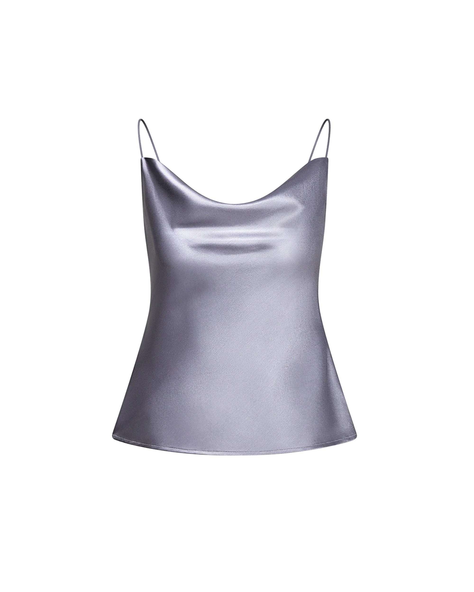 JW PEI camisole | Los Angeles Vegan Fashion Tops | Luxury Shoes JW PEI Liquid Satin Cowl Camisole