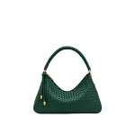 JW PEI Lorena Woven Shoulder Bag in Emerald Green