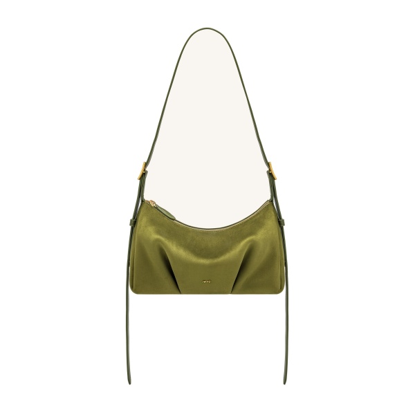 JW PEI Loriette Faux Suede Crossbody Bag in Olive Green