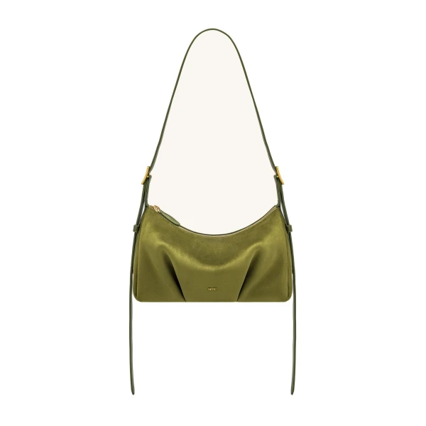 JW PEI Loriette Faux Suede Crossbody Bag in Olive Green