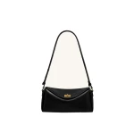 JW PEI Lucia Asymmetric Flap Shoulder Bag in Black