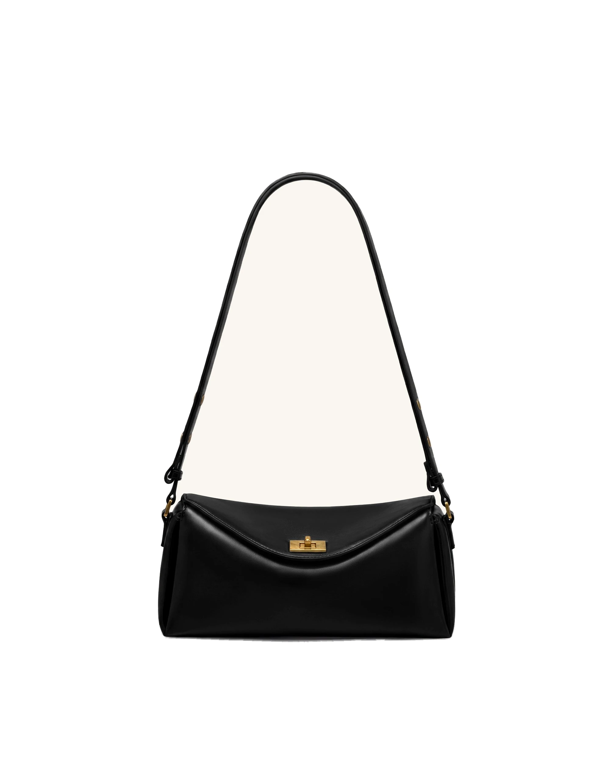 JW PEI Lucia Asymmetric Flap Shoulder Bag in Black | Shoulder & Crossbody Bags | Luxury Shoes JW PEI Lucia Asymmetric Flap Shoulder Bag in Black