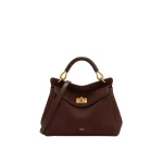 JW PEI Lucia Classic Faux Suede Top Handle Bag in Dark Brown | Totes & Top-Handle Bags | Luxury Shoes JW PEI Lucia Classic Faux Suede Top Handle Bag in Dark Brown