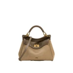JW PEI Lucia Classic Faux Suede Top Handle Bag in Taupe | Totes & Top-Handle Bags | Luxury Shoes JW PEI Lucia Classic Faux Suede Top Handle Bag in Taupe