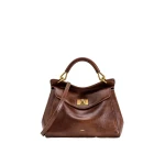 JW PEI Lucia Classic Top Handle Bag in Coffee Brown