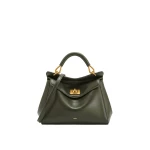JW PEI Lucia Classic Top Handle Bag in Dark Olive Green | Totes & Top-Handle Bags | Luxury Shoes JW PEI Lucia Classic Top Handle Bag in Dark Olive Green