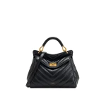 JW PEI Lucia Classic Top Handle Bag in Jet Black | Totes & Top-Handle Bags | Luxury Shoes JW PEI Lucia Classic Top Handle Bag in Jet Black