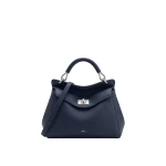 JW PEI Lucia Classic Top Handle Bag in Navy Blue | Totes & Top-Handle Bags | Luxury Shoes JW PEI Lucia Classic Top Handle Bag in Navy Blue