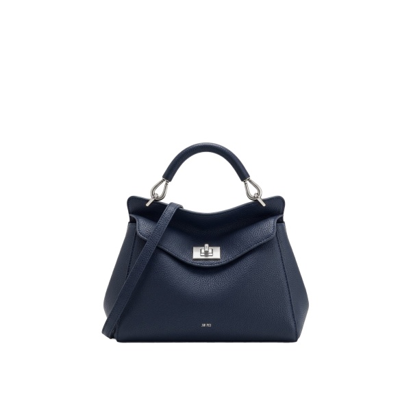 JW PEI Lucia Classic Top Handle Bag in Navy Blue