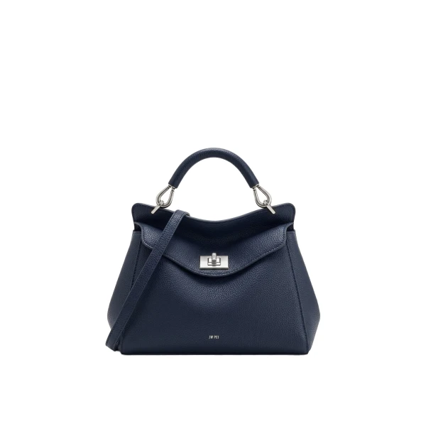 JW PEI Lucia Classic Top Handle Bag in Navy Blue