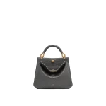JW PEI Lucia Elephant-Effect Top Handle Bag in Slate Gray